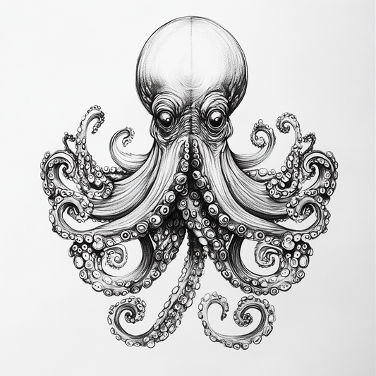 Intricate Octopus Tattoo Design – Unique Nautical Art