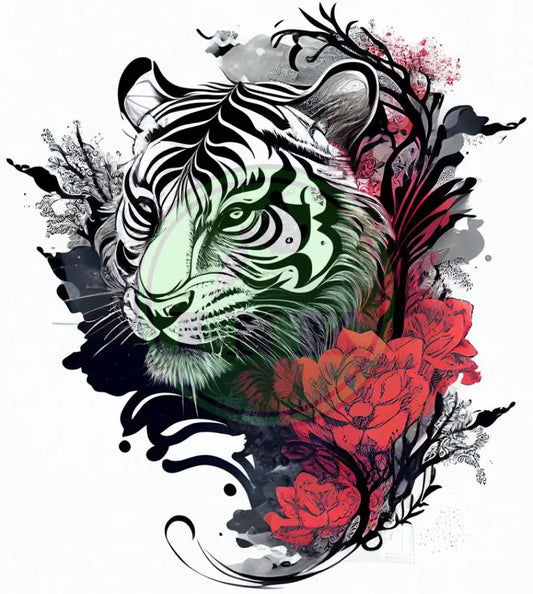 Adaptable Tiger Tattoo Design