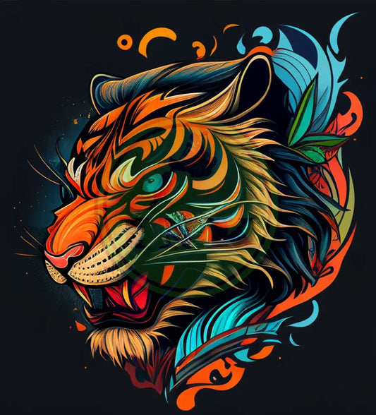 Ambitious Tiger Tattoo Design