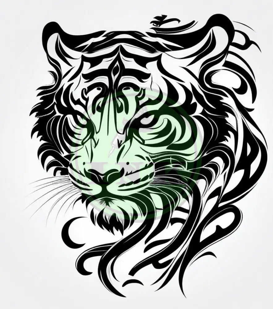 Ambitious Tiger Tattoo Design