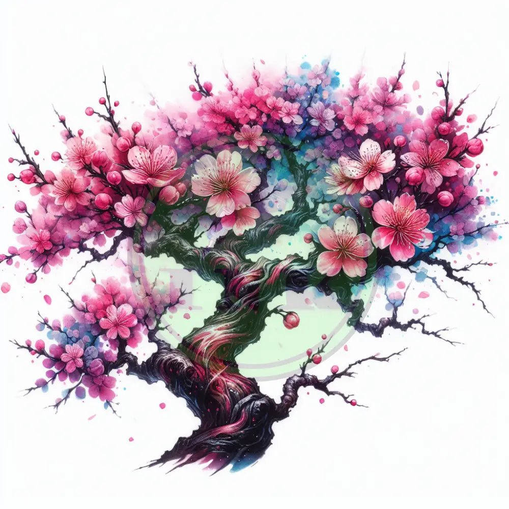 Blossom Hues Digital Tattoo Design