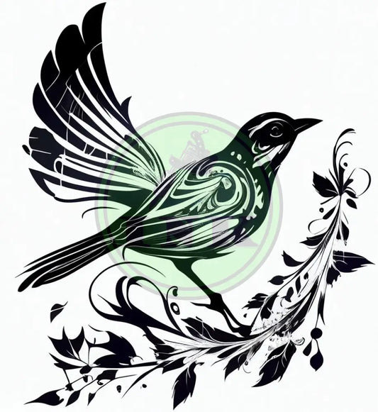 Cheery Bird Tattoo Design