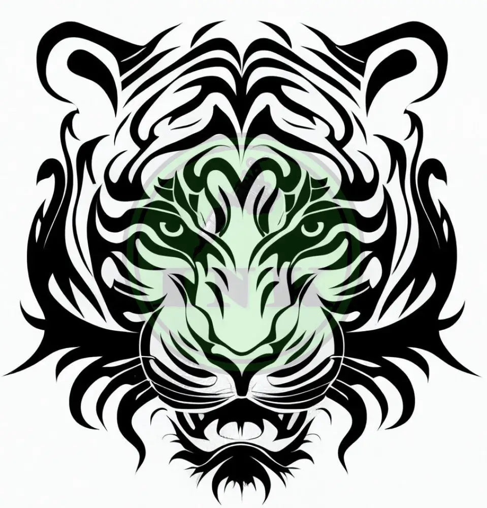 Confident Tiger Tattoo Design