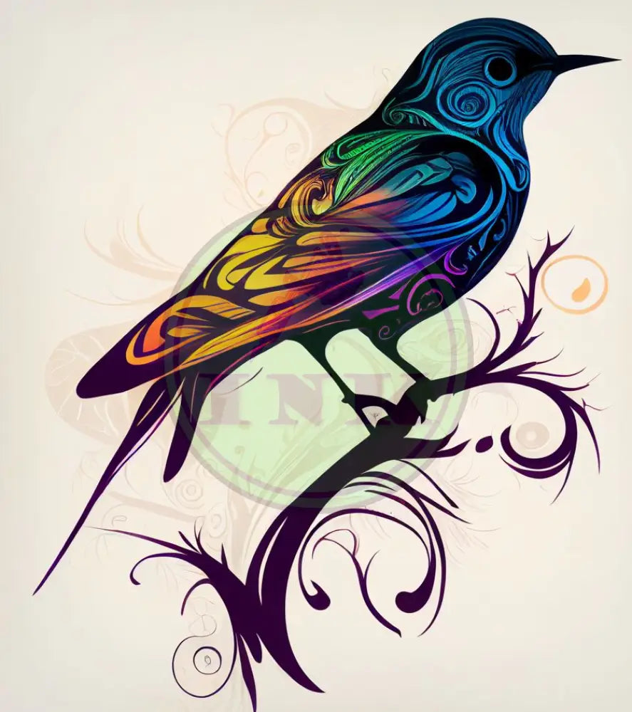 Cute Bird Tattoo Design