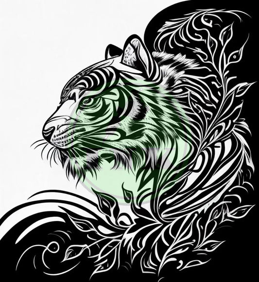 Daring Tiger Tattoo Design