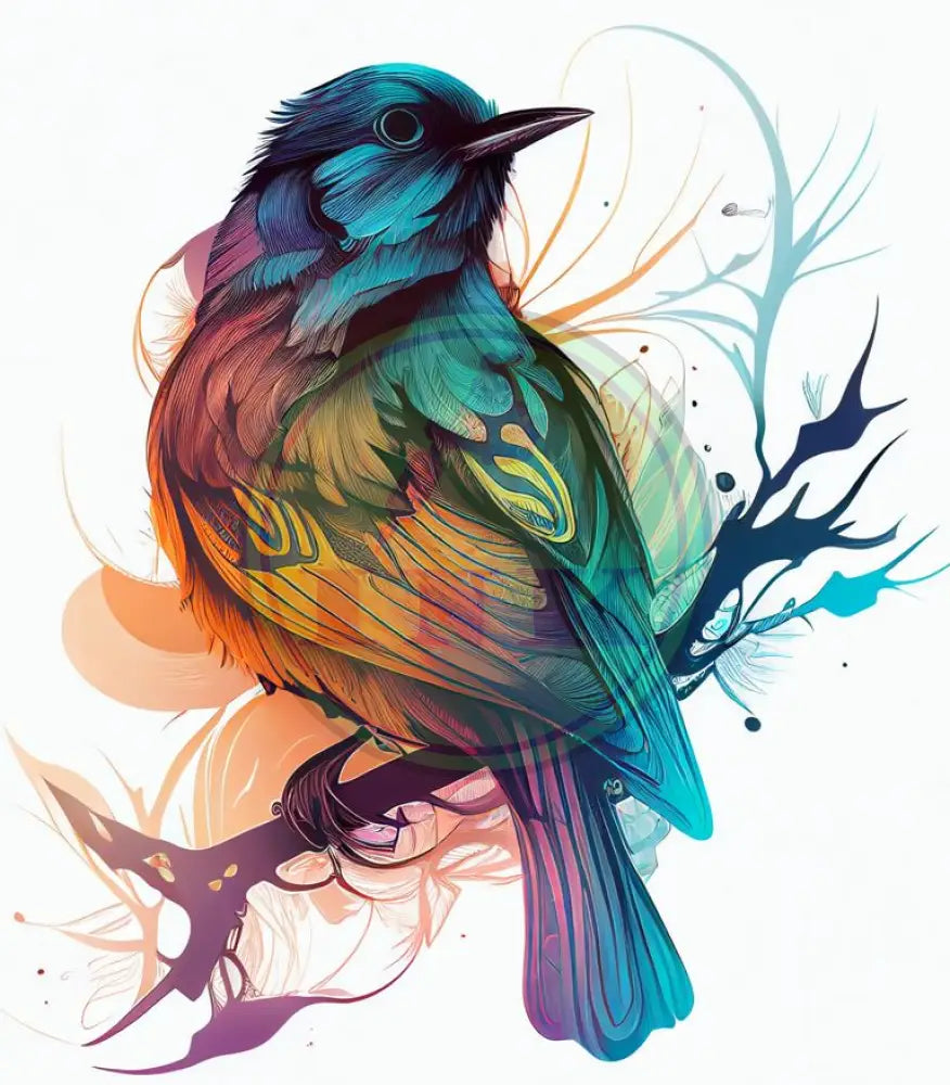 Delightful Bird Tattoo Design