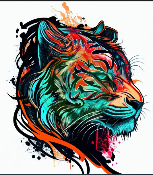 Dominant Tiger Tattoo Design