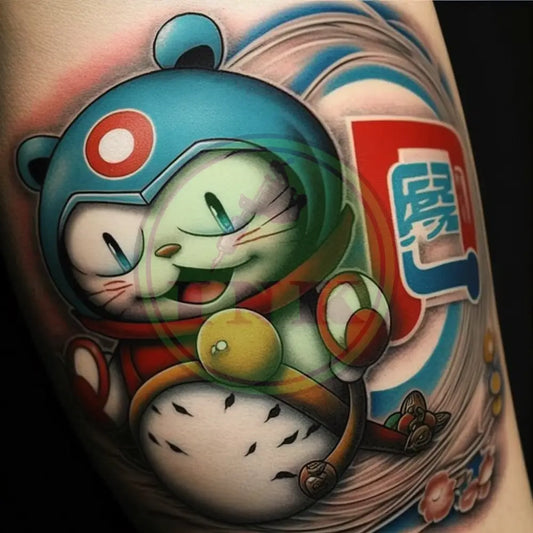 Doraemon Tattoo Design - Bold And Dynamic Body Art Koi Tatttoo