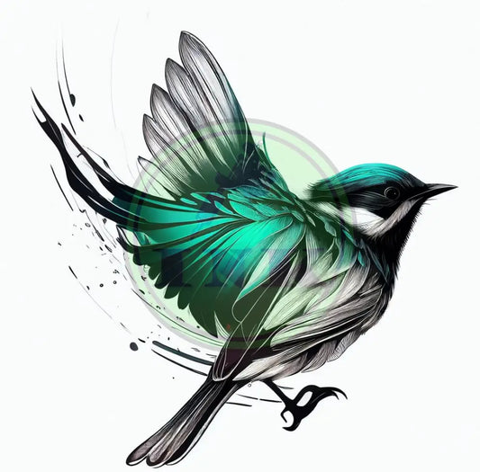 Enchanting Bird Tattoo Design