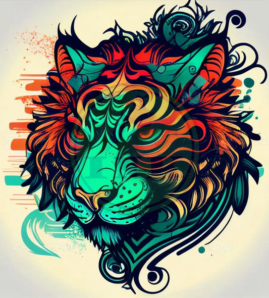 Enigmatic Tiger Tattoo Design