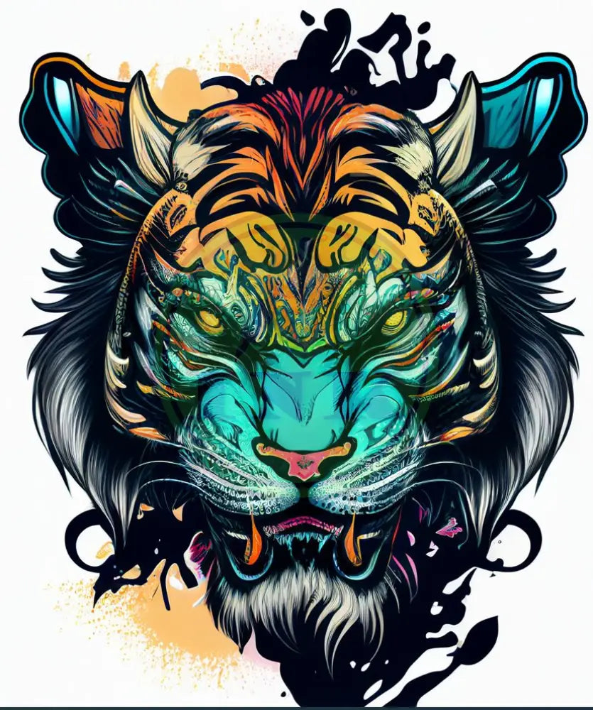 Fearless Tiger Tattoo Design