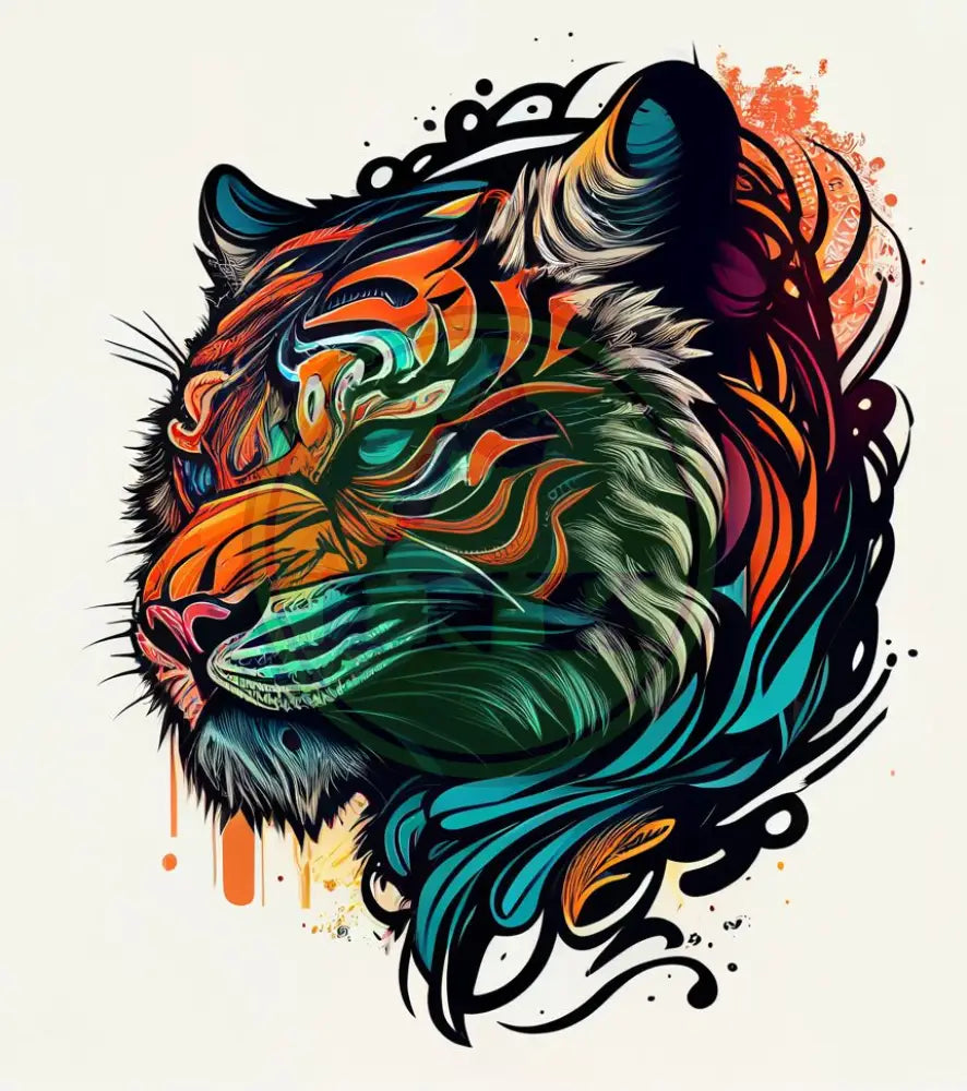 Fierce Tiger Tattoo Design