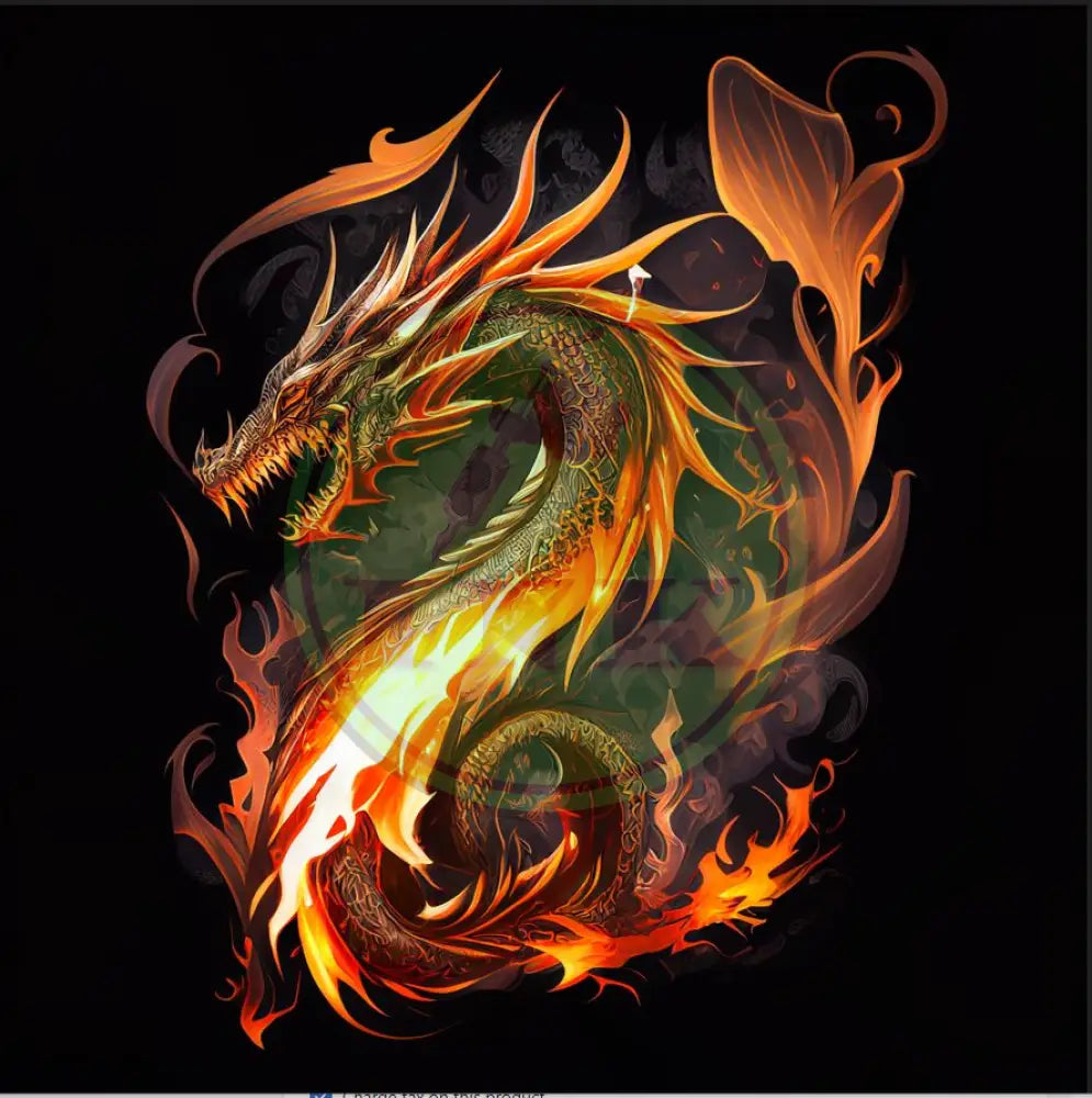 Inferno Dragon Tattoo Design