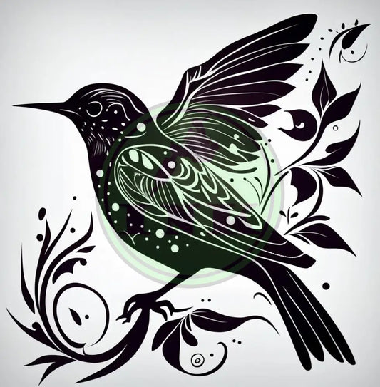 Lovely Bird Tattoo Design