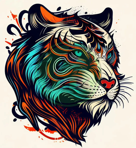 Majestic Tiger Tattoo Design