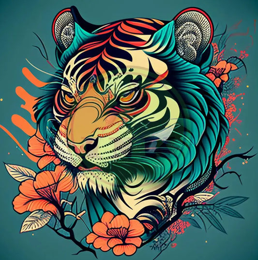 Noble Tiger Tattoo Design