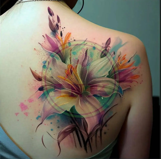 Orchid Shoulder Tattoo 1 Of 50 Sr