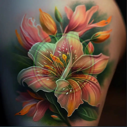 Realistic Daisies Tattoo Design