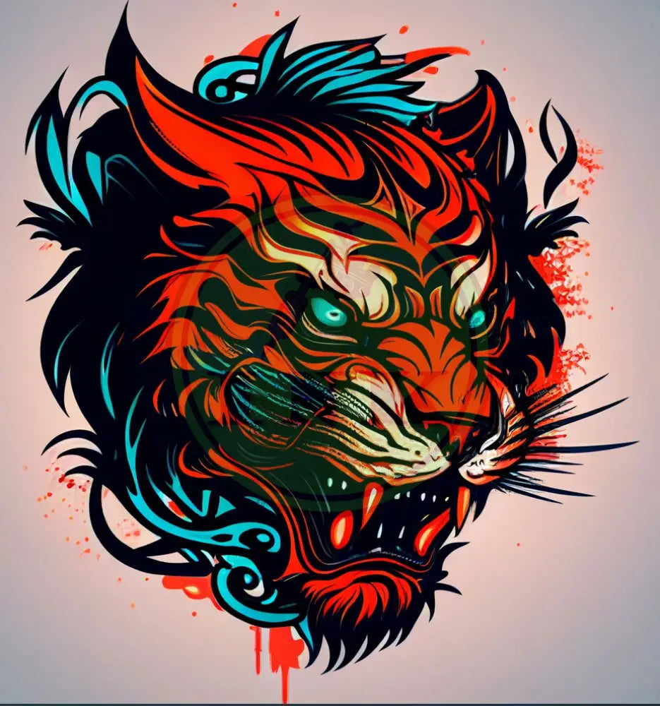 Regal Tiger Tattoo Design