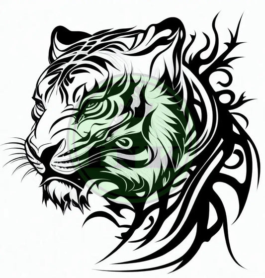 Resilient Tiger Tattoo Design