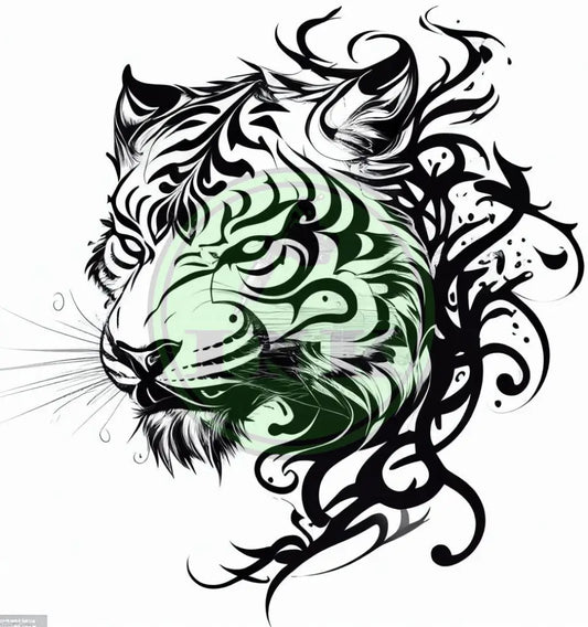 Robust Tiger Tattoo Design