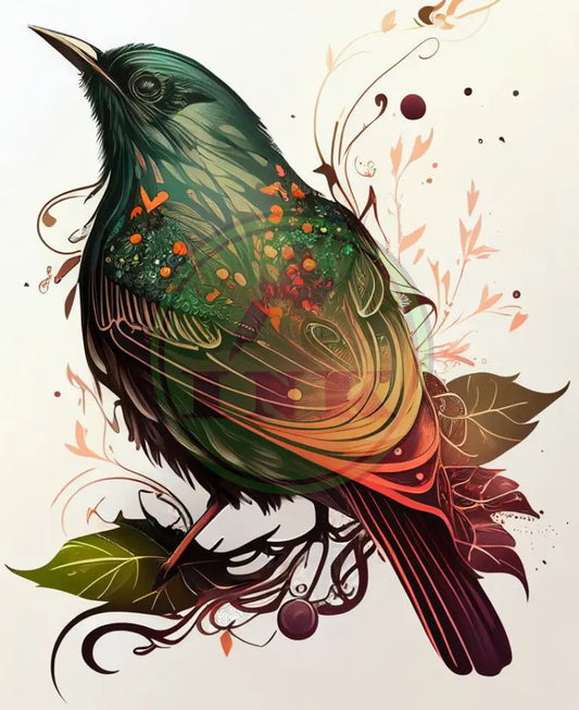 Winsome Bird Tattoo Design